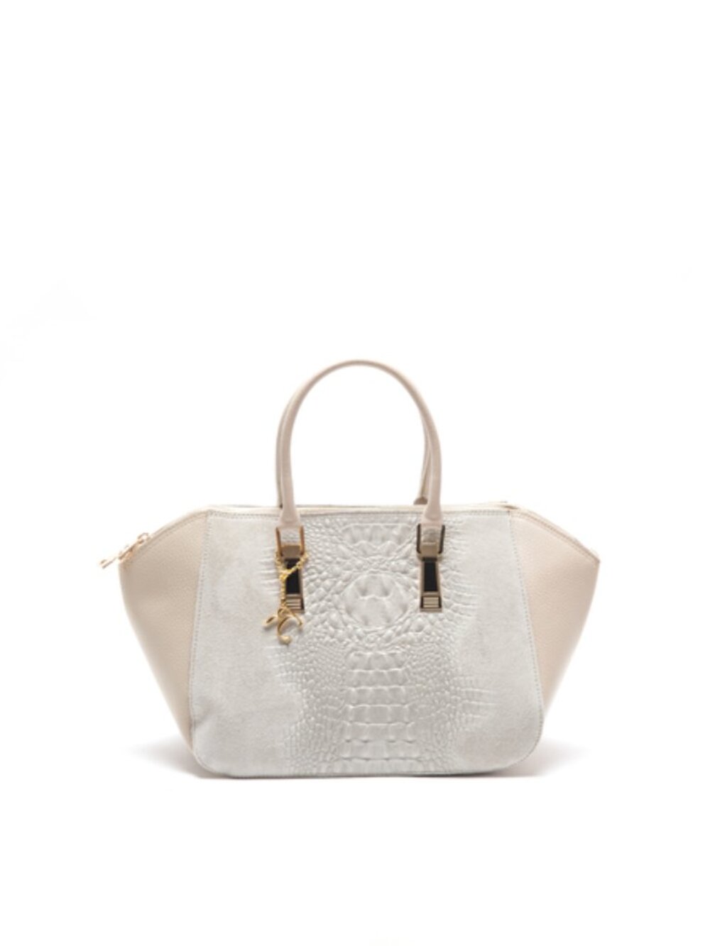 New Florence Leather Market khaki Italian leather tote